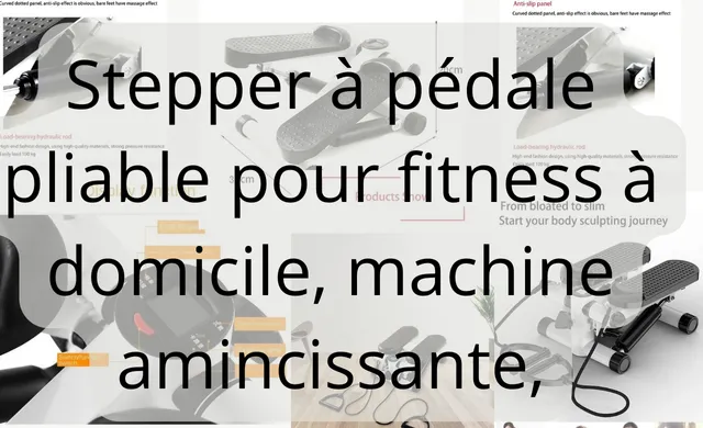 Profitez d'un entraînement fitness pratique et peu encombrant avec ce stepper hydraulique pliable