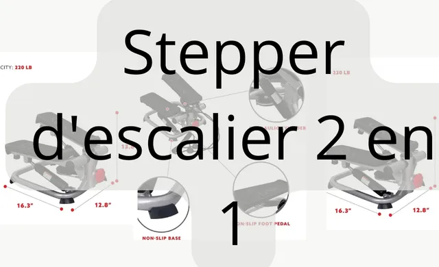 Profitez d'un entraînement fitness pratique et peu encombrant avec ce stepper hydraulique pliable