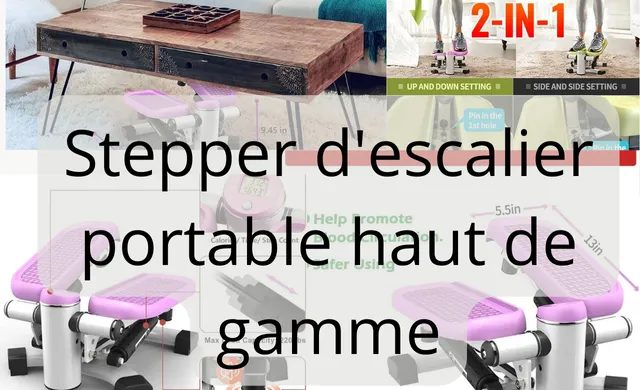 Stepper hydraulique silencieux pour un entraînement fitness à domicile confortable et efficace