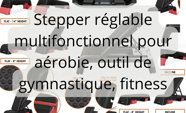 Améliorez votre cardio et votre tonus musculaire avec ce stepper multifonction performant.
